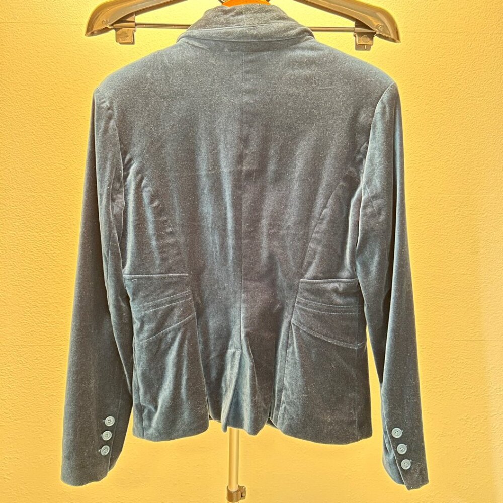 Cache Soft Velvet Teal Blazer - Size 0 - image 2
